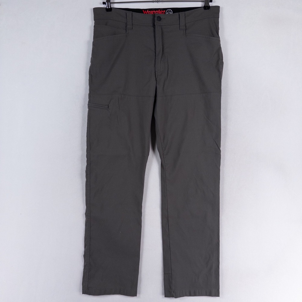 Wrangler ATG Utility Pants Mens 36x32 Gray Stretch Outdoor Hiking Gorpcore